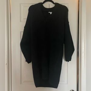 NWT Topshop forest green oversized sweater dress XS